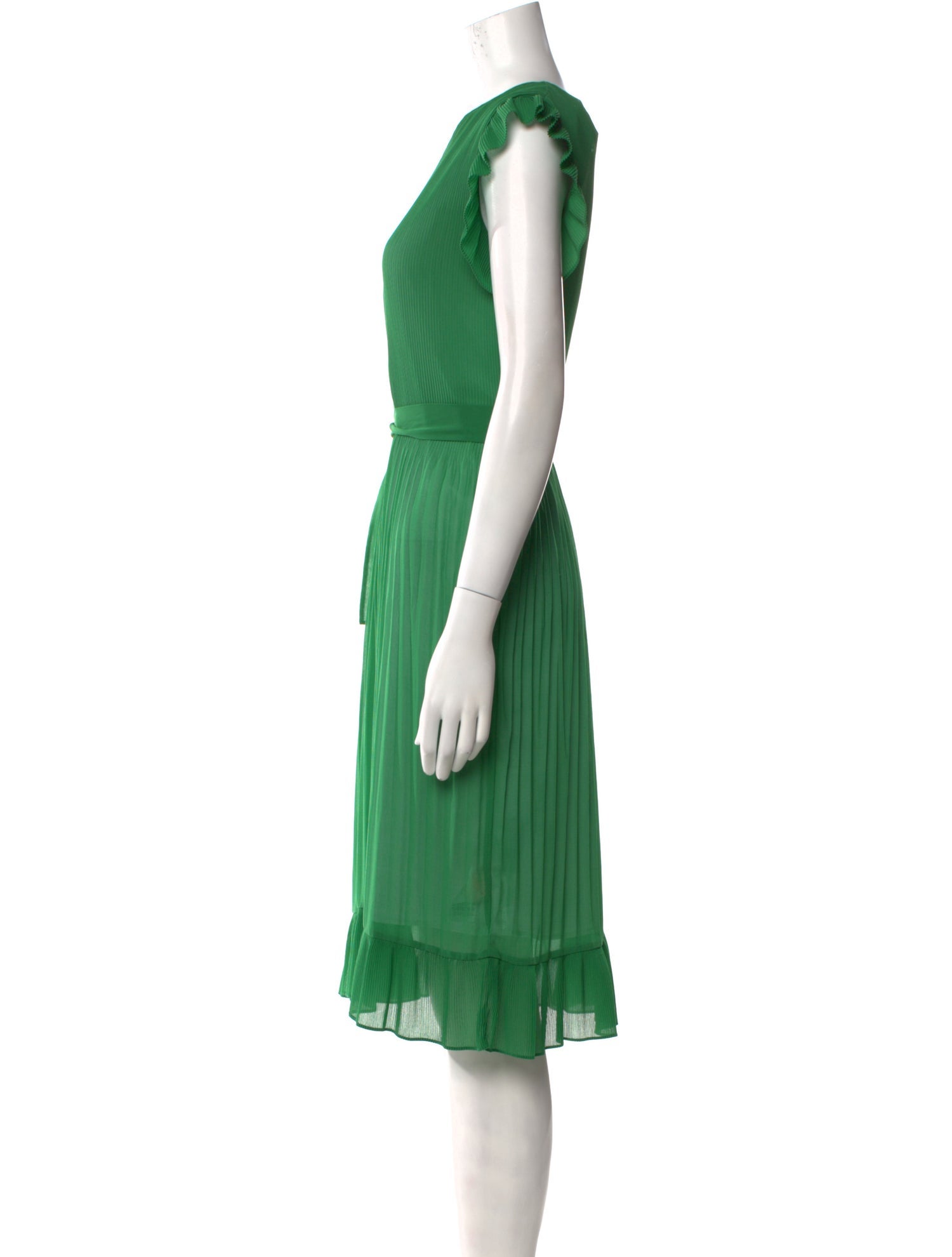 Sandro V-Neck Midi Length Dress