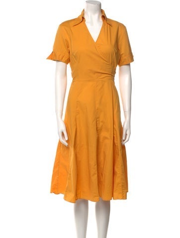 Sandro Dresses V-Neck Knee-Length Dress 6 | M