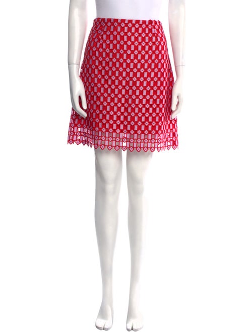 Sandro Lace Pattern Mini Skirt