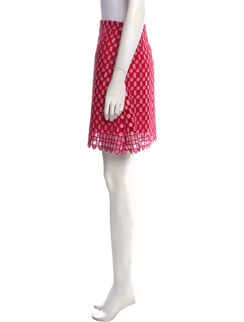 Sandro Lace Pattern Mini Skirt