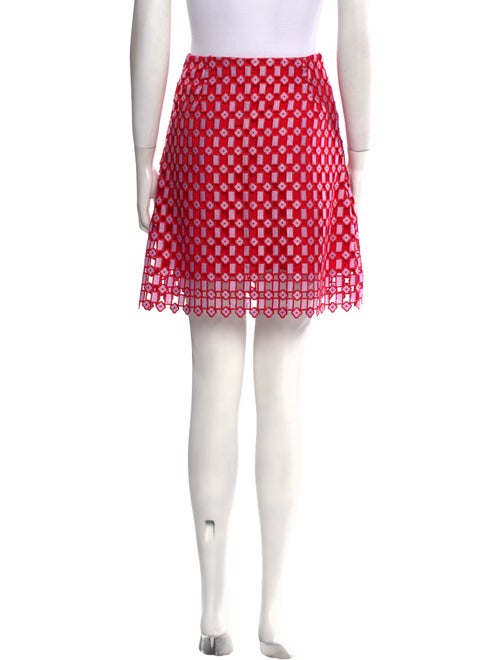 Sandro Lace Pattern Mini Skirt