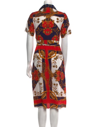 Sandro Printed Knee-Length Dress