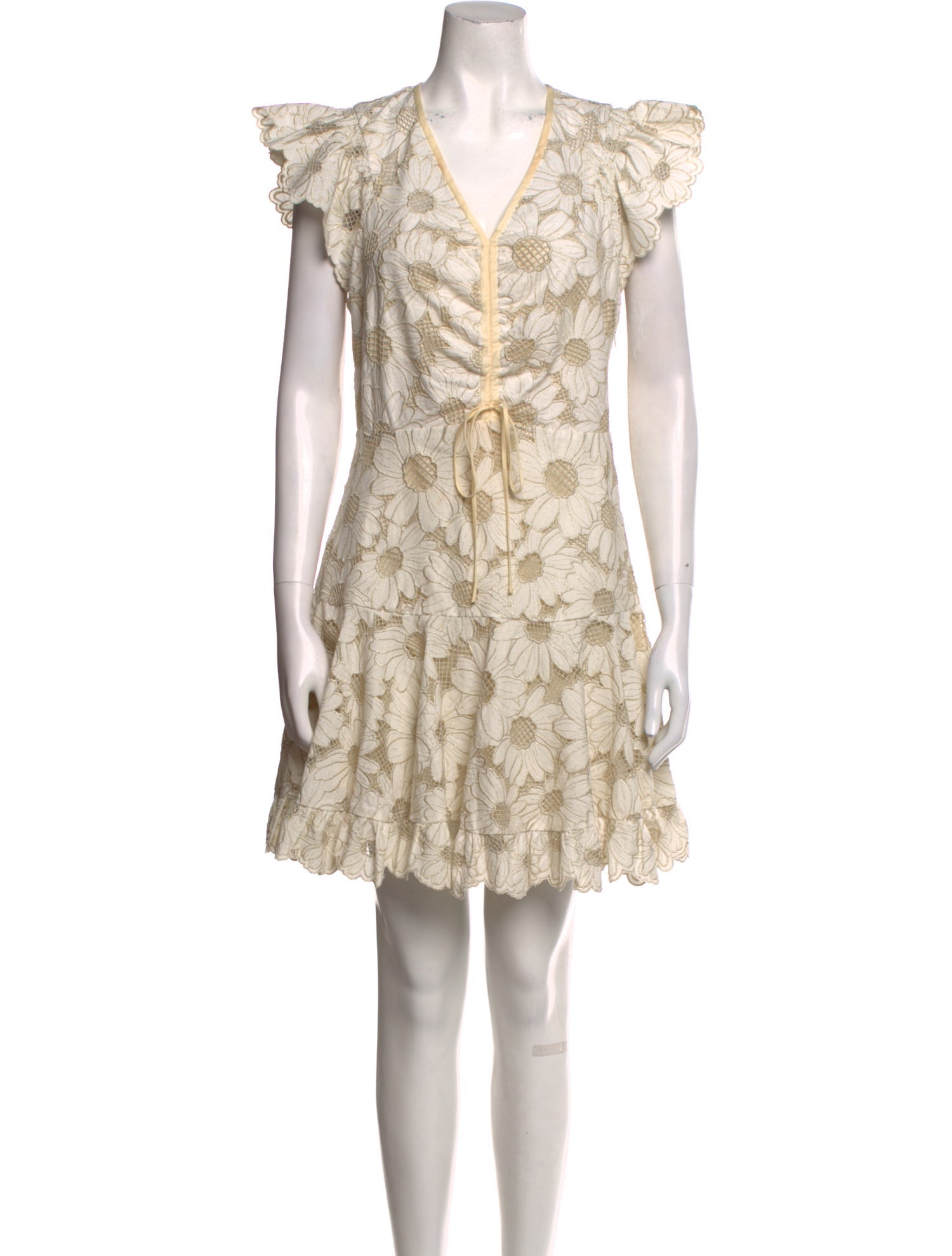 Sandro Floral Print Mini Dress