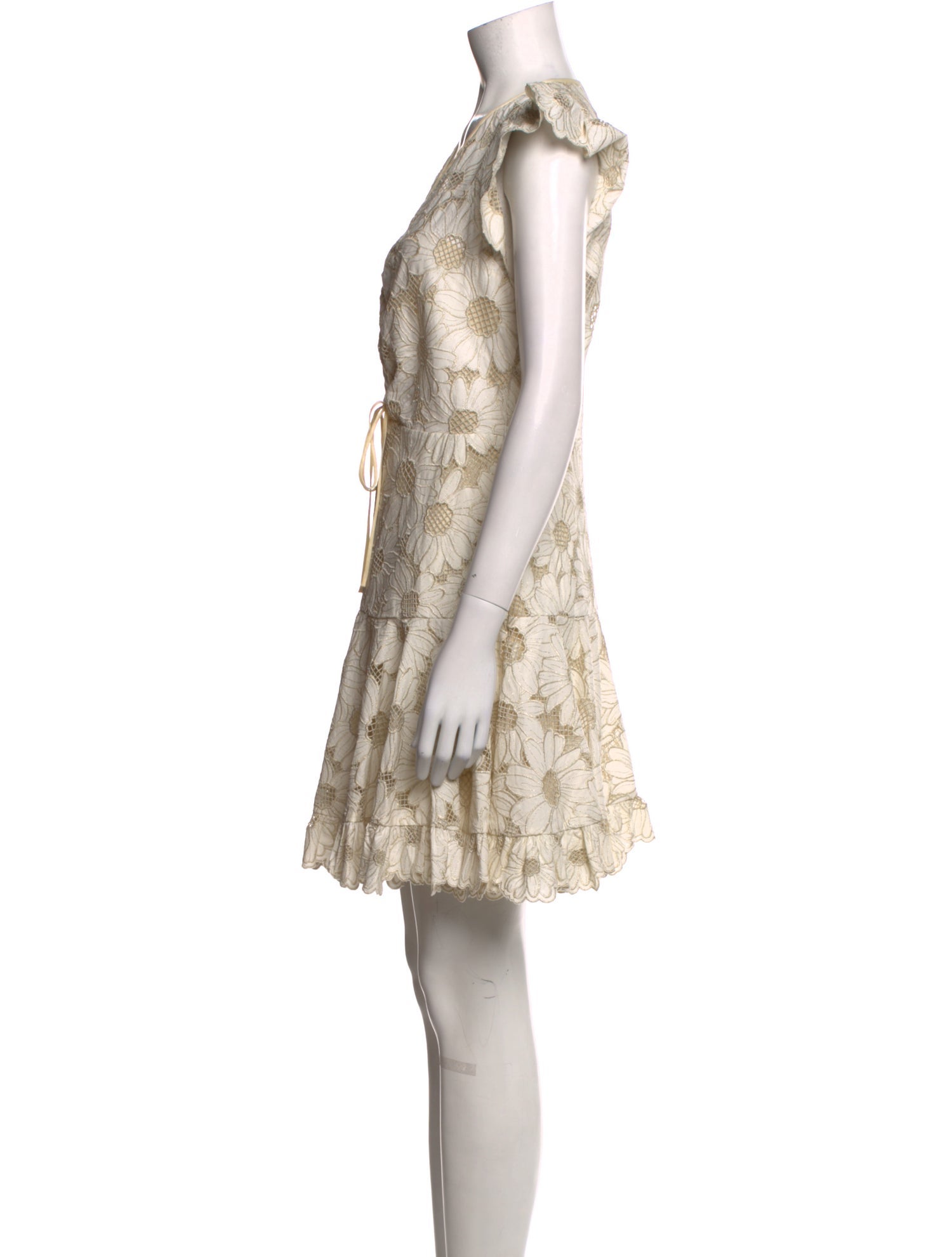 Sandro Floral Print Mini Dress