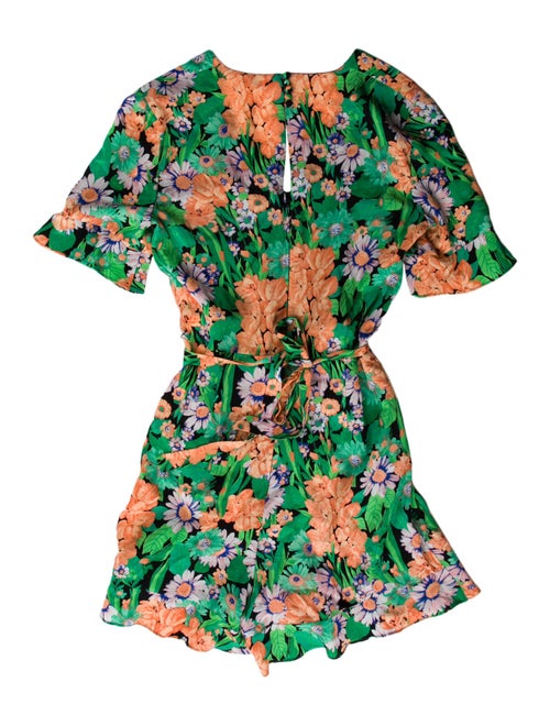 Sandro Silk Floral Print Romper