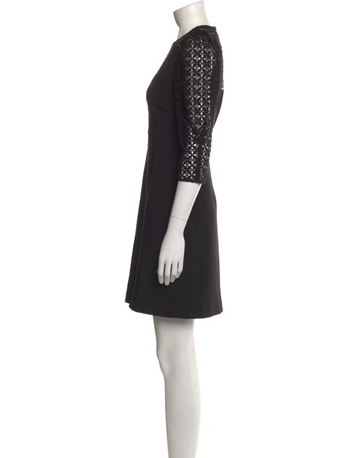 Sandro Lace Pattern Mini Dress