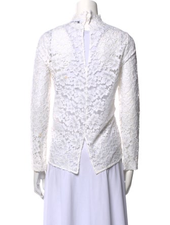 Sandro Lace Printed Top