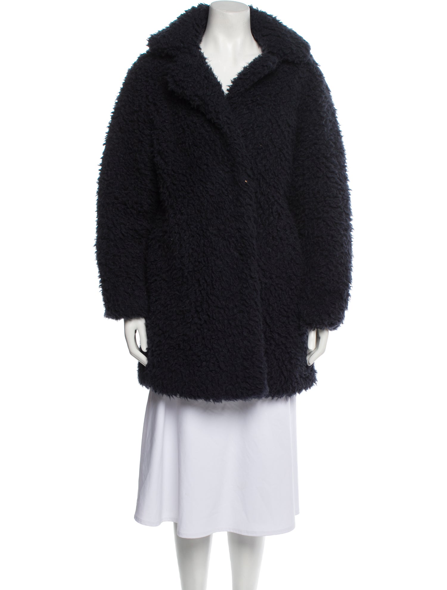 Sandro Faux Fur Faux Fur Coat