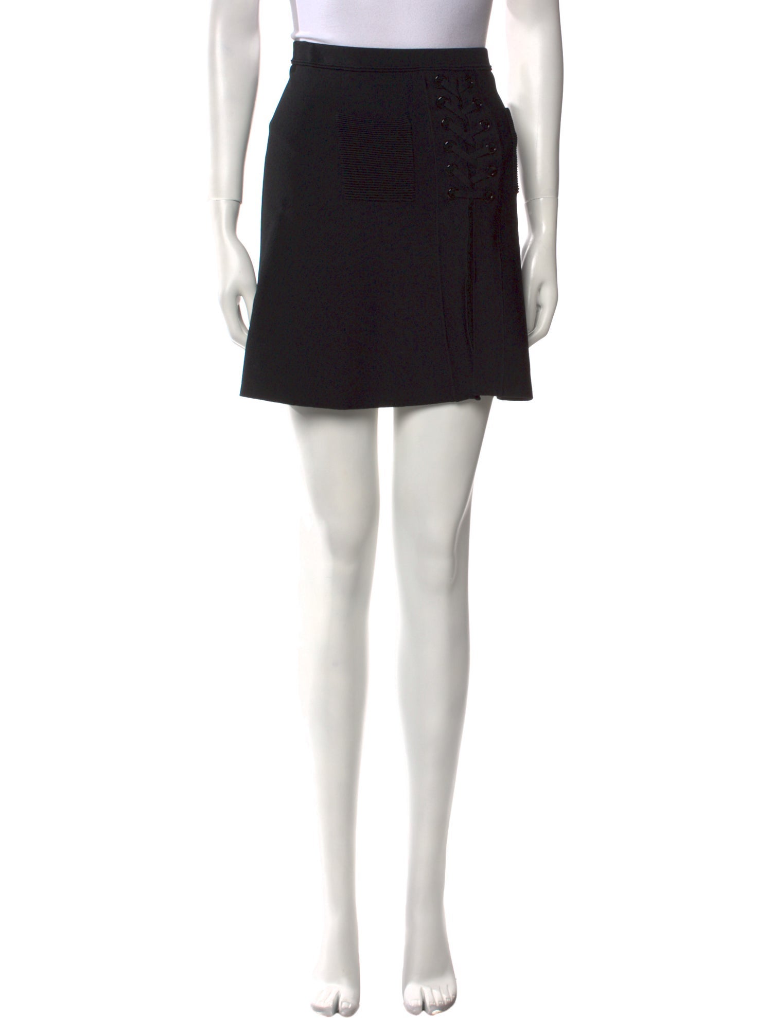 Sandro Ruffle Embellishment Mini Skirt