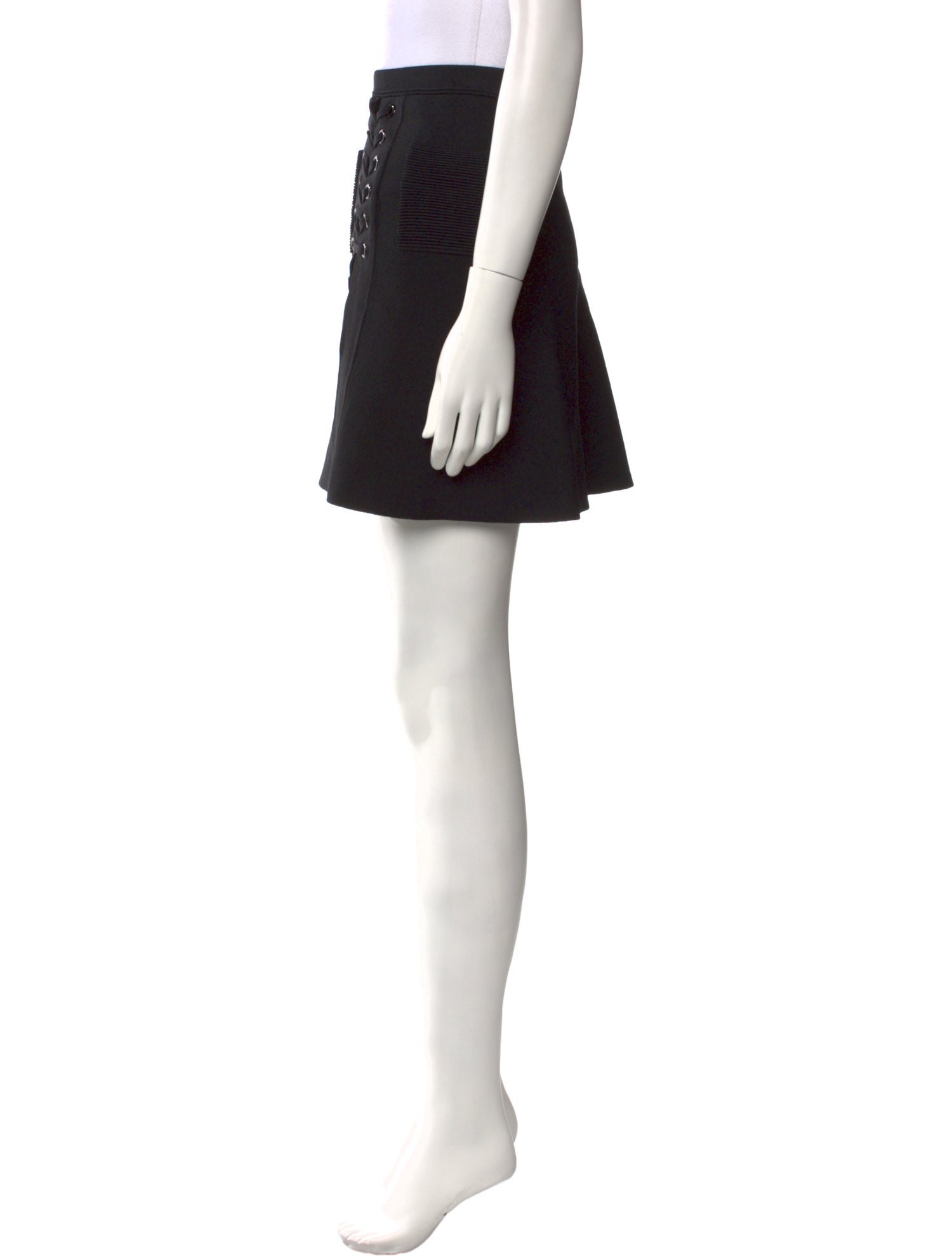 Sandro Ruffle Embellishment Mini Skirt