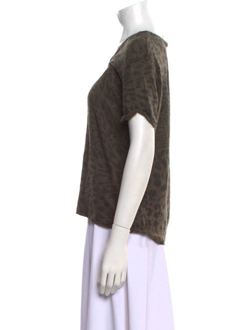 Sandro Linen Bateau Neckline T-Shirt