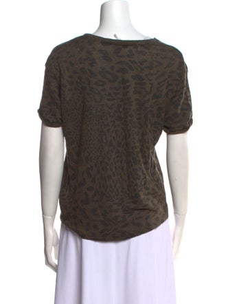 Sandro Linen Bateau Neckline T-Shirt