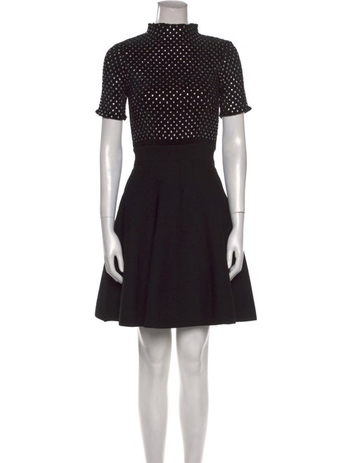 Sandro Mock Neck Knee-Length Dress