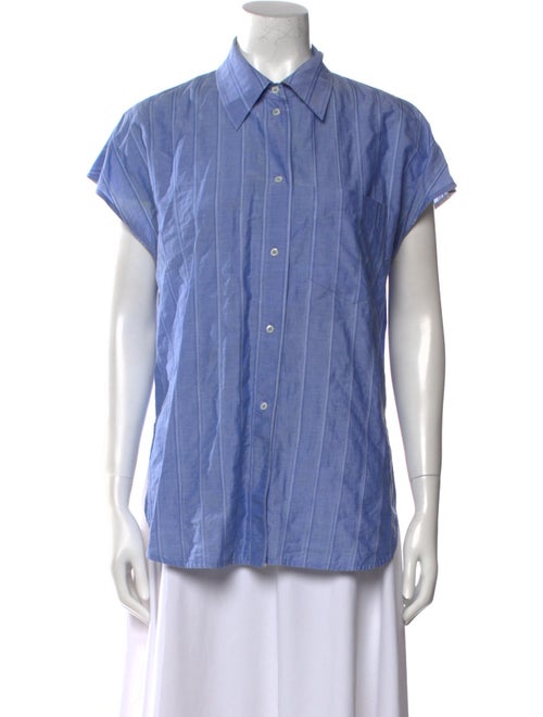 Sandro Short Sleeve Button-Up Top