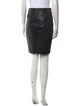 Sandro Goat Leather Knee-Length Skirt