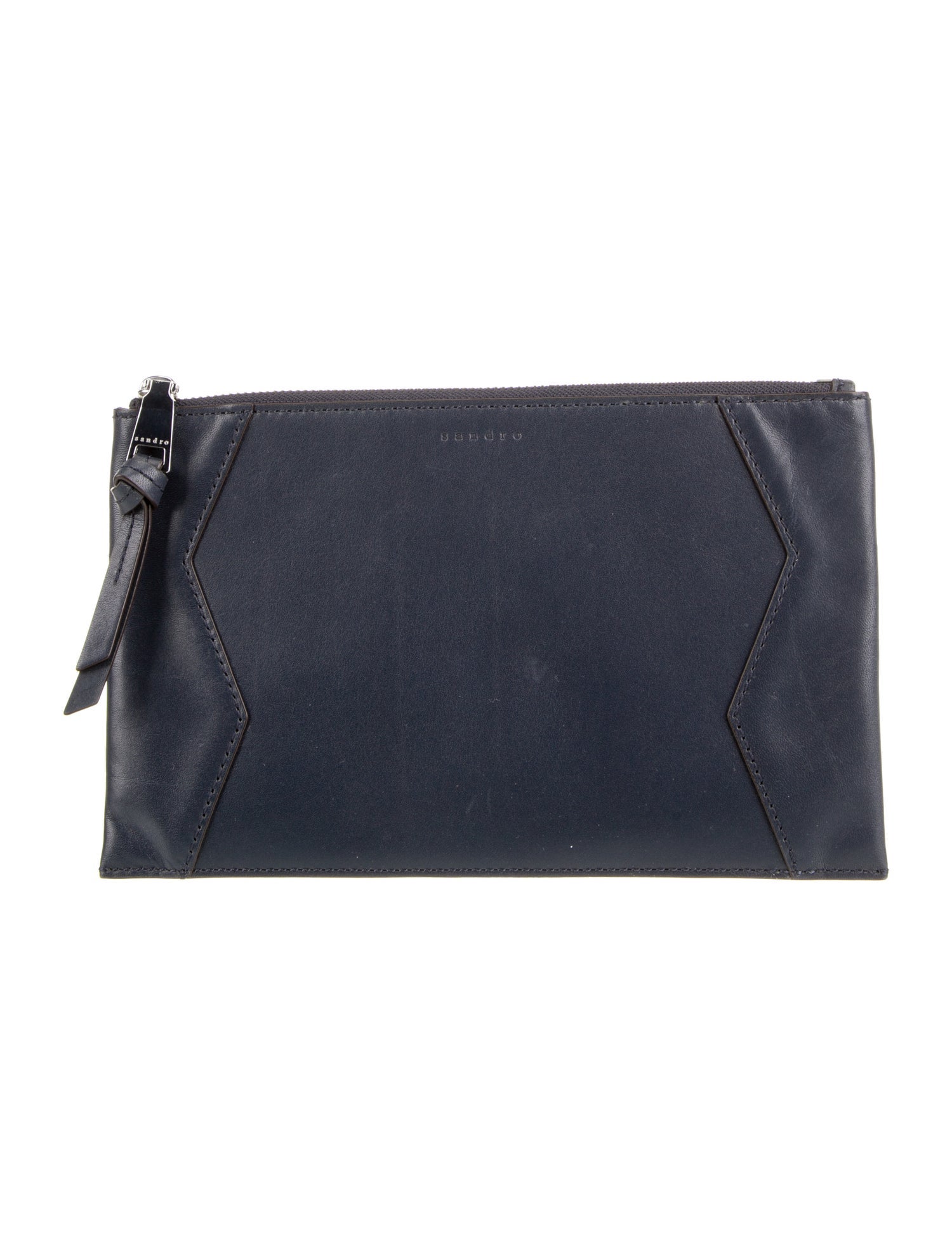 Sandro Leather Clutch