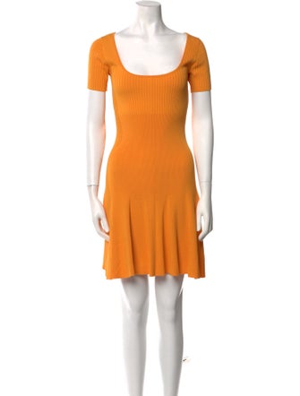 Sandro Scoop Neck Mini Dress