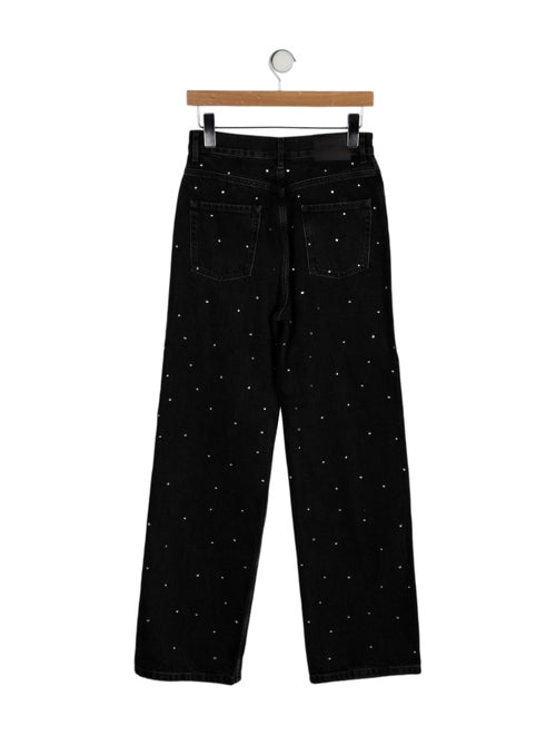 Sandro High-Rise Straight Leg Jeans