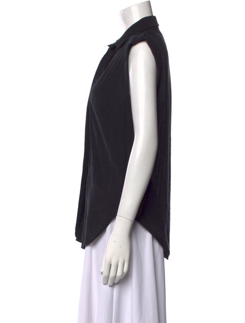 Sandro Sleeveless Button-Up Top