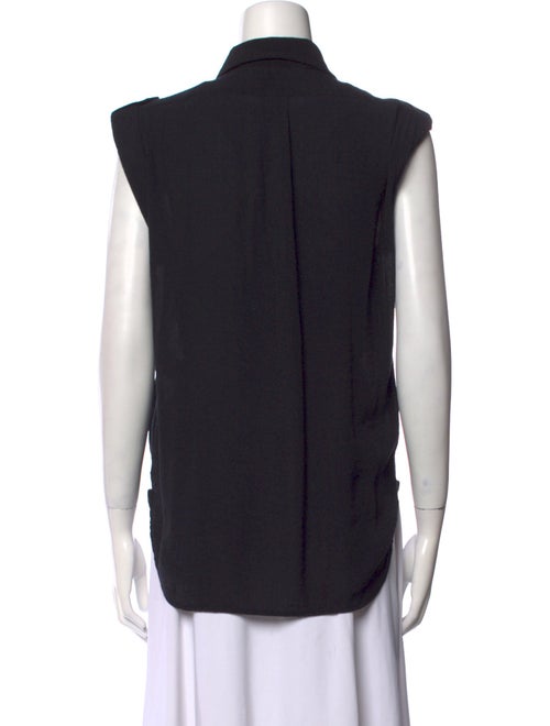 Sandro Sleeveless Button-Up Top