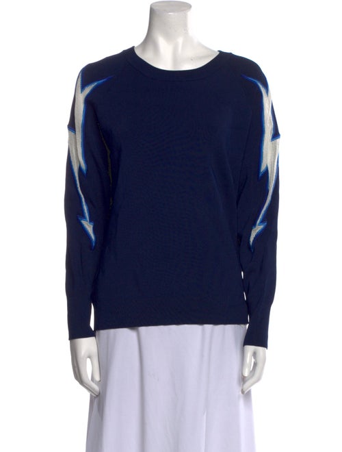Sandro Scoop Neck Long Sleeve Sweatshirt