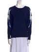 Sandro Scoop Neck Long Sleeve Sweatshirt