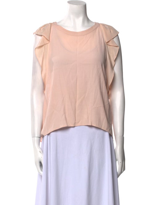 Sandro Bateau Neckline Short Sleeve Blouse