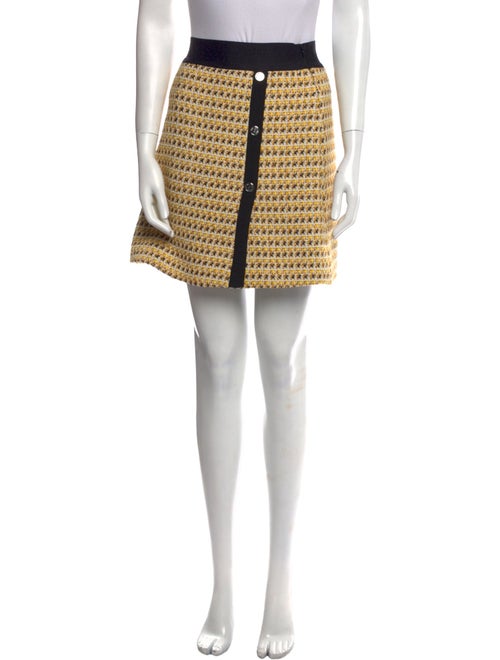 Sandro Printed Mini Skirt
