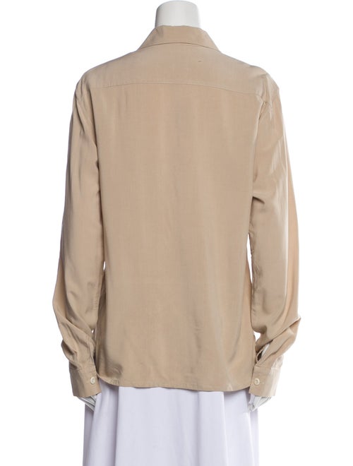Sandro Long Sleeve Button-Up Top