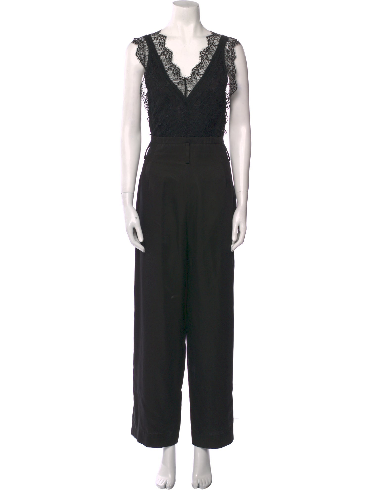 Sandro V-Neck Jumpsuit
