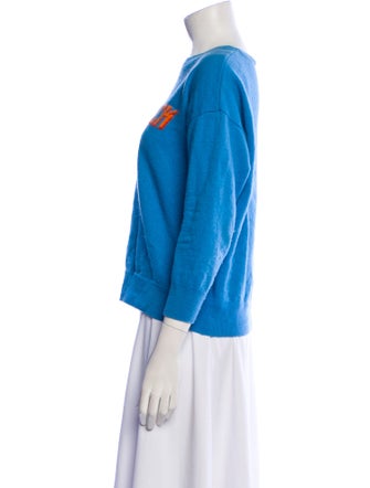 Sandro Wool Graphic Print Sweater