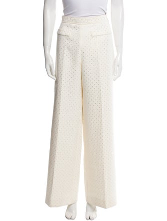 Sandro Printed Wide Leg Pants