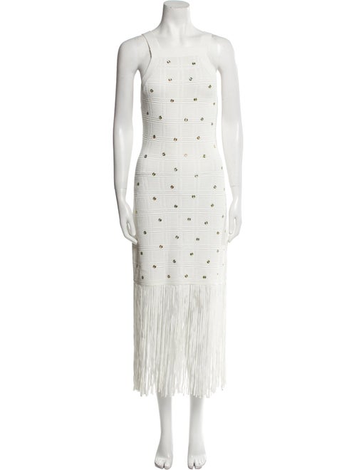 Sandro Square Neckline Long Dress