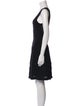 Sandro Scoop Neck Mini Dress