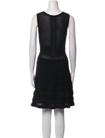 Sandro Scoop Neck Mini Dress