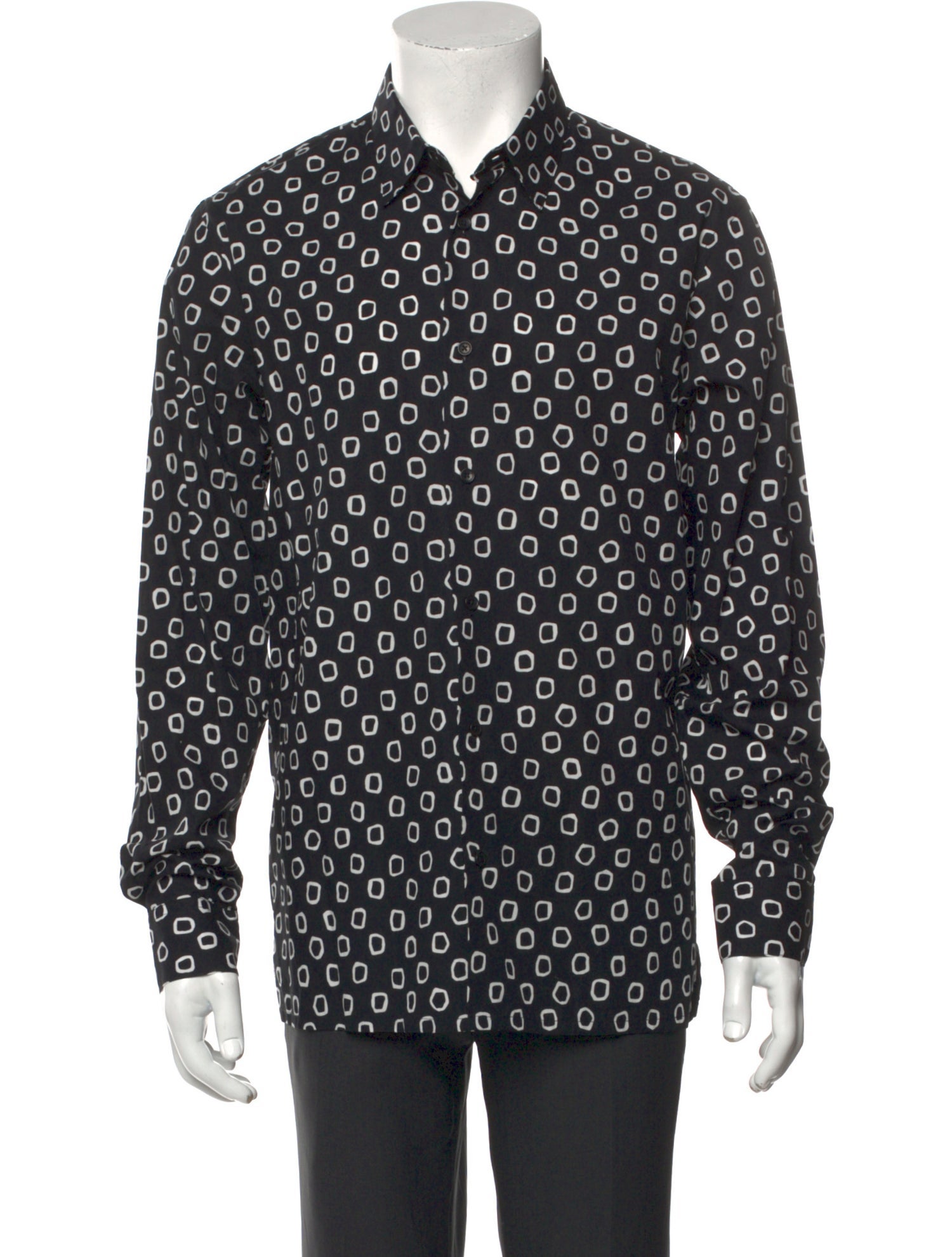 Sandro Printed Long Sleeve Shirt