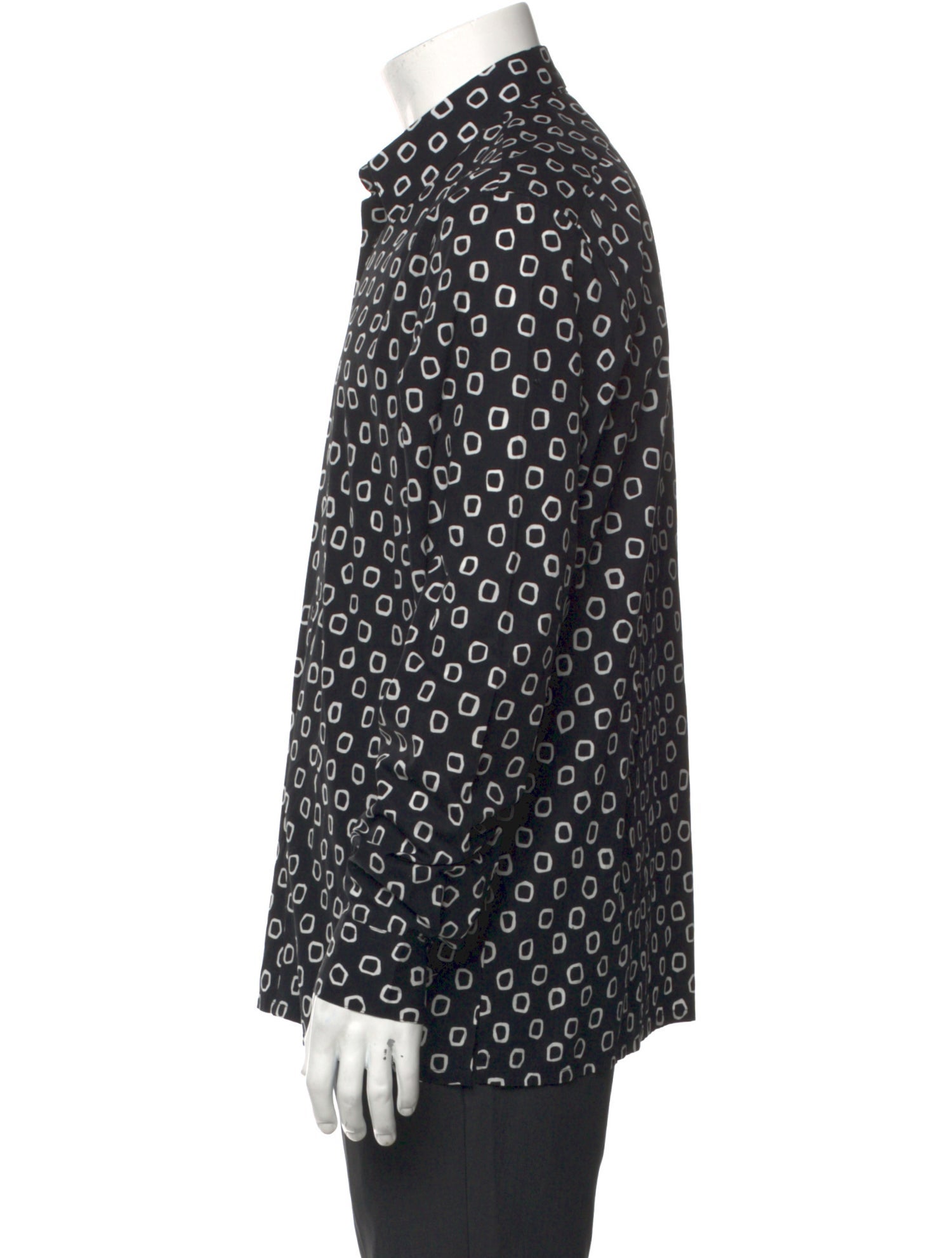 Sandro Printed Long Sleeve Shirt