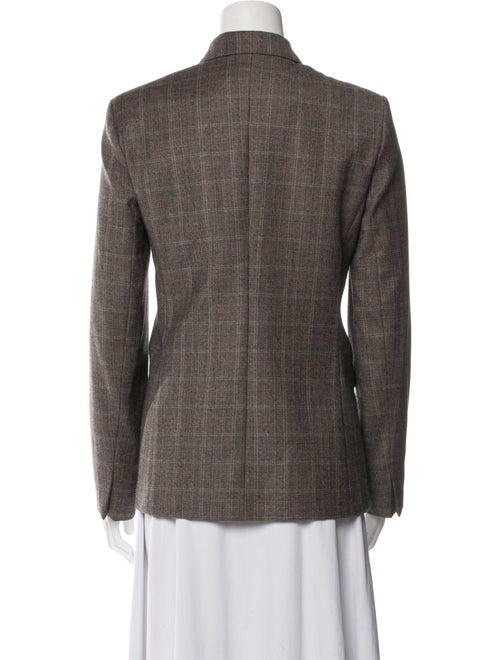Sandro Wool Plaid Print Blazer