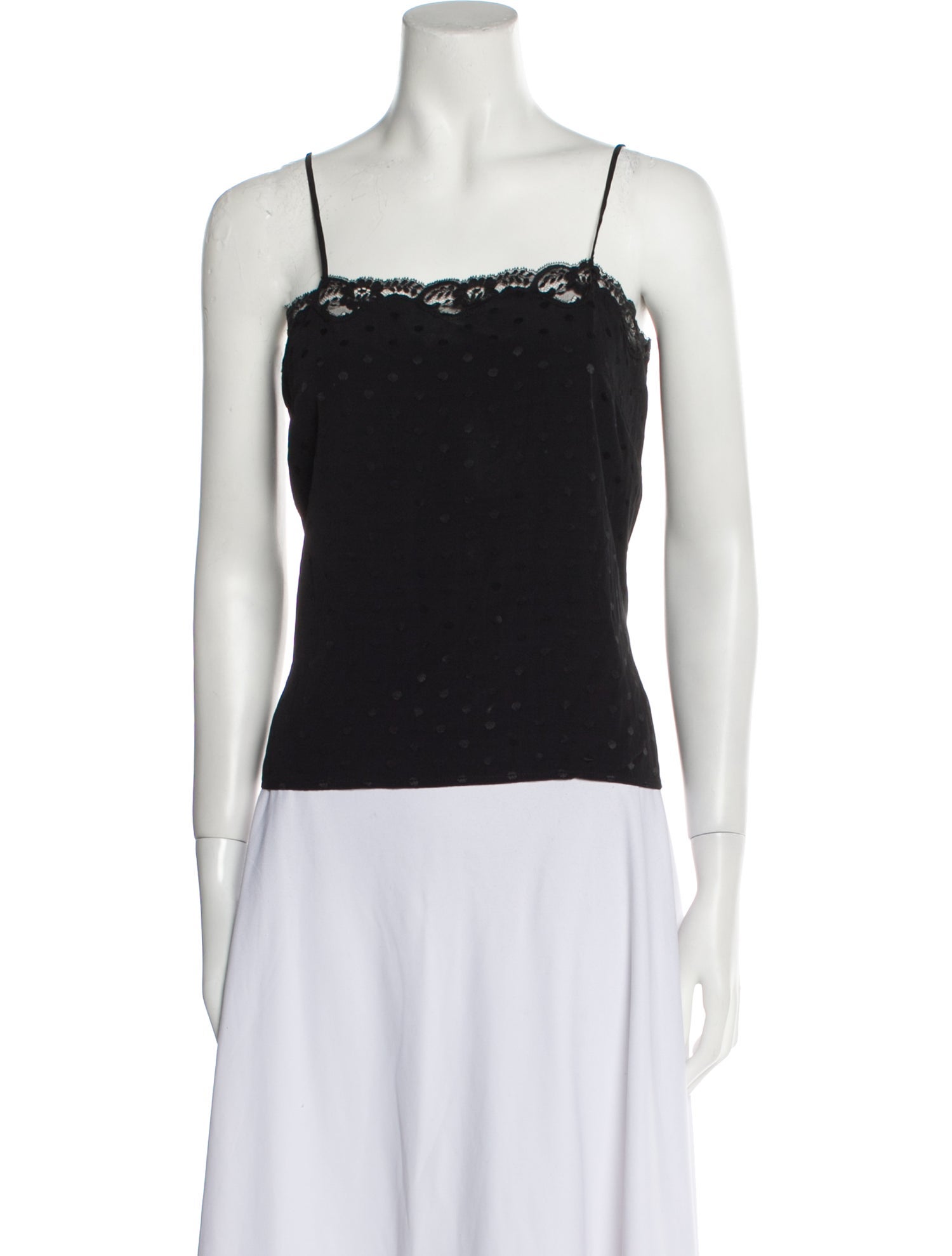 Sandro Square Neckline Sleeveless Top