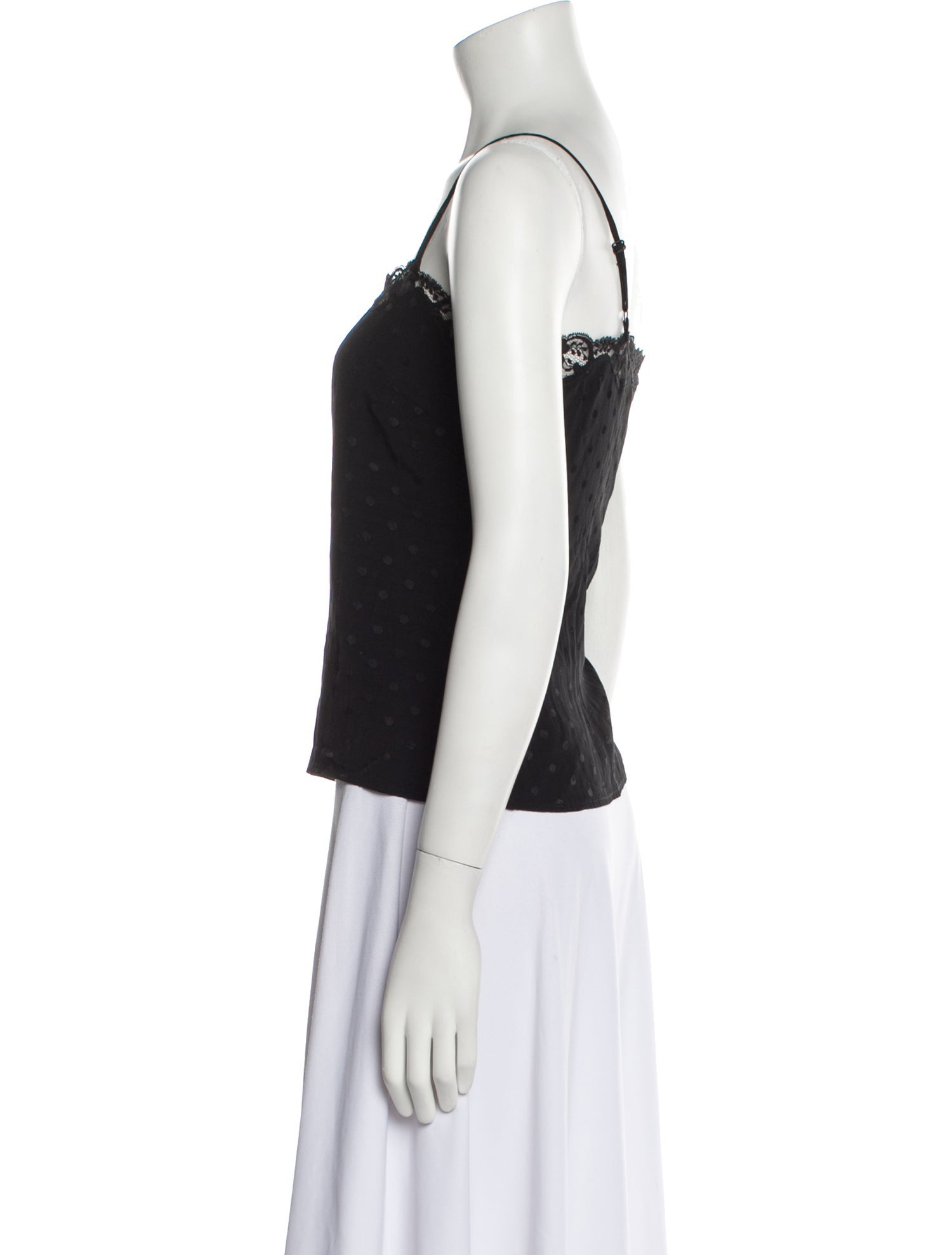 Sandro Square Neckline Sleeveless Top