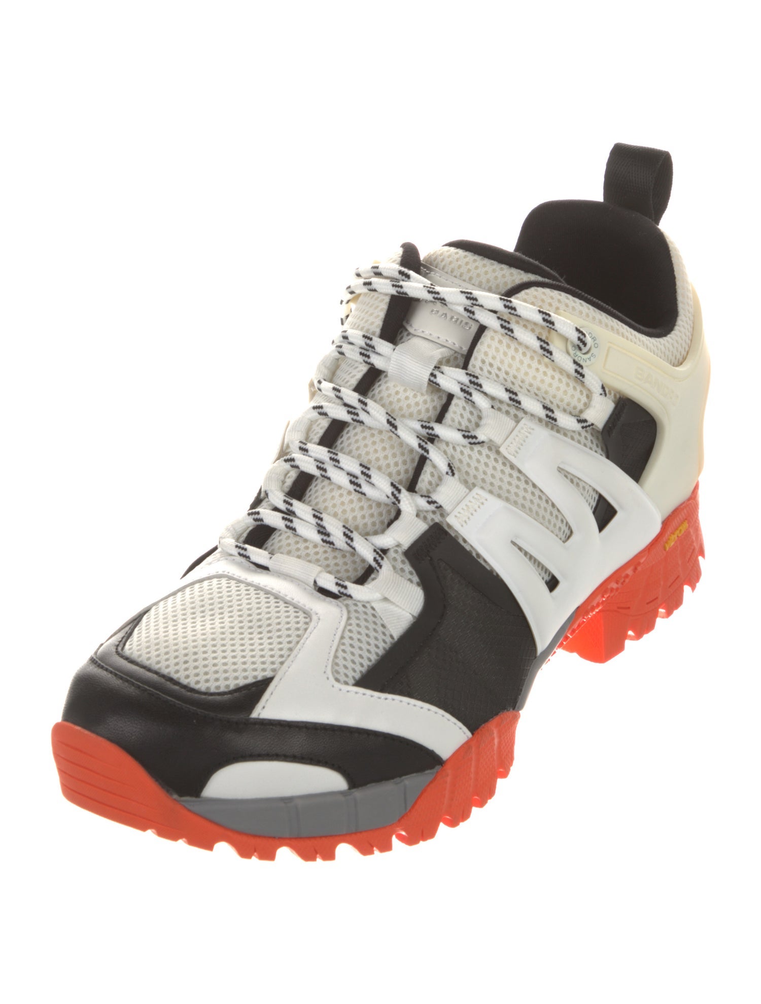 Sandro Leather Printed Chunky Sneakers