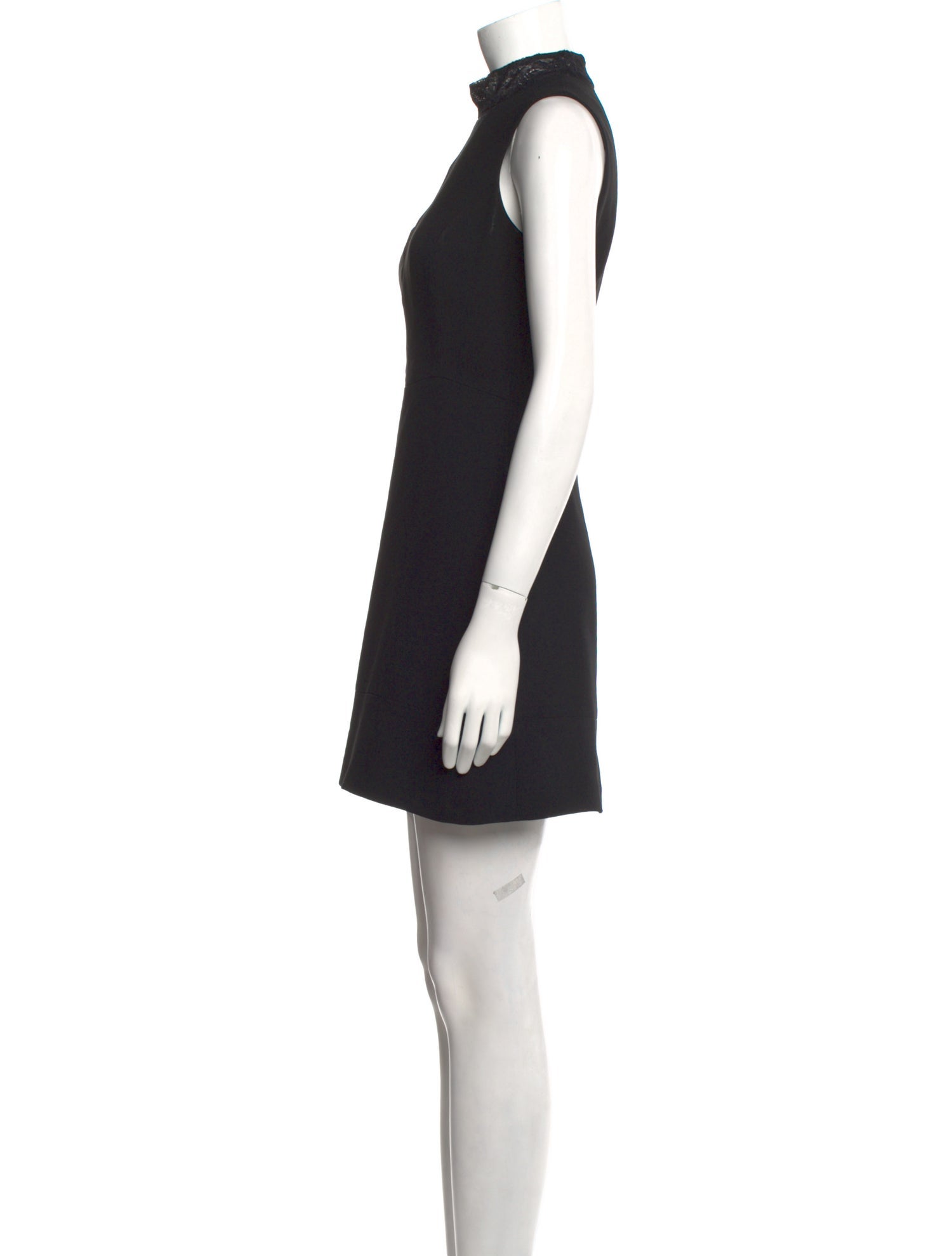 Sandro Mock Neck Mini Dress