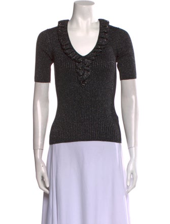 Sandro V-Neck Short Sleeve T-Shirt