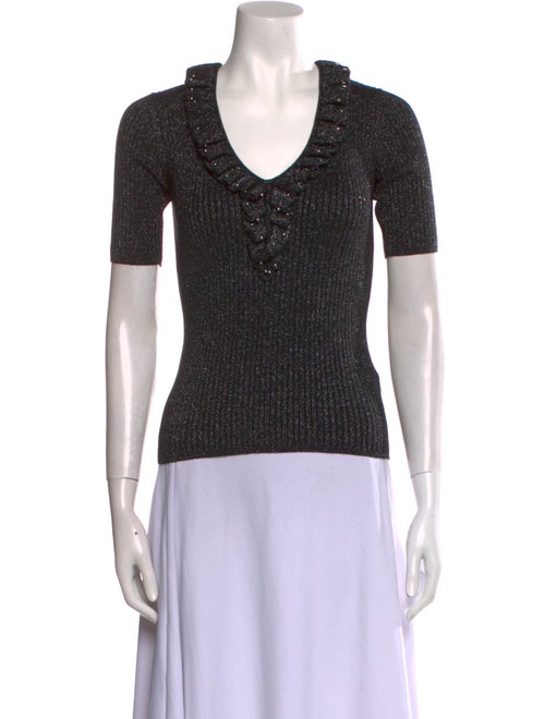 Sandro V-Neck Short Sleeve T-Shirt