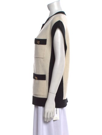 Sandro Wool Colorblock Pattern Sweater