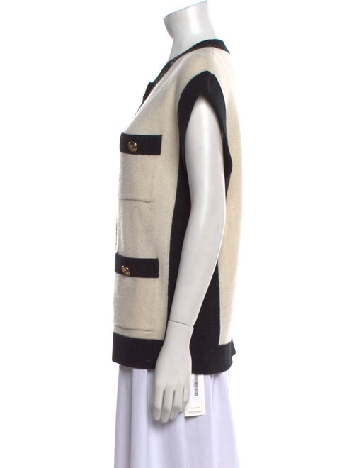 Sandro Wool Colorblock Pattern Sweater