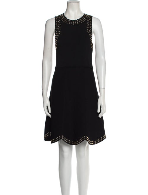 Sandro Crew Neck Knee-Length Dress