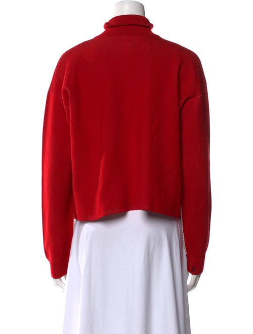 Sandro Silk Mock Neck Sweatshirt