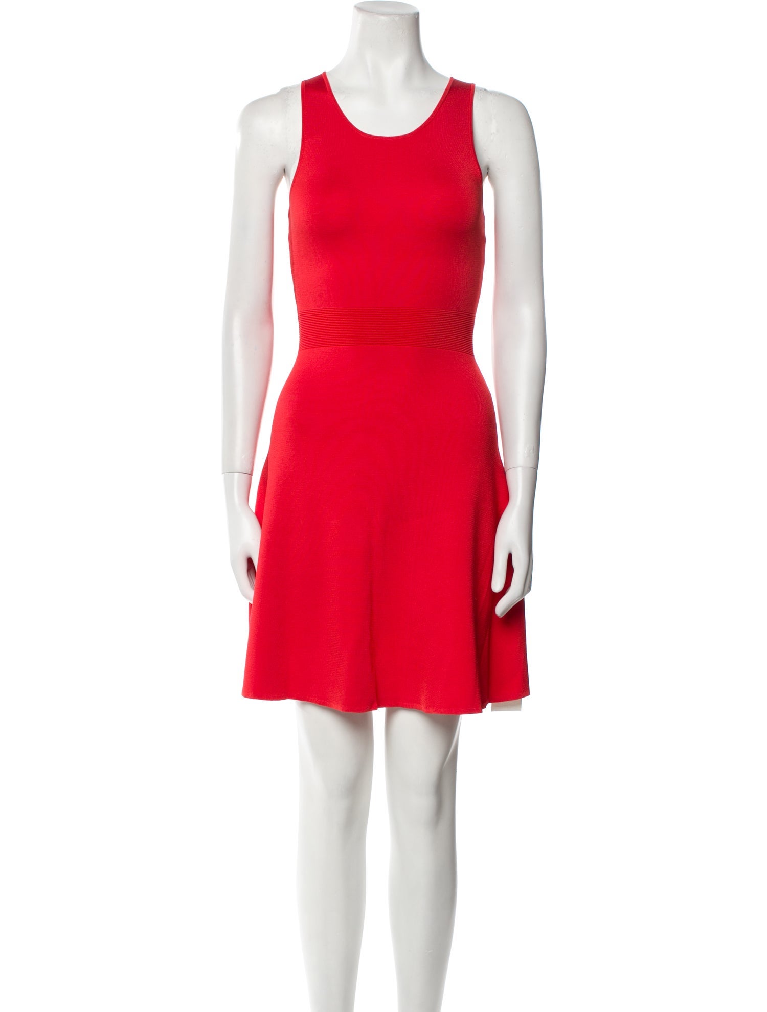 Sandro Scoop Neck Mini Dress