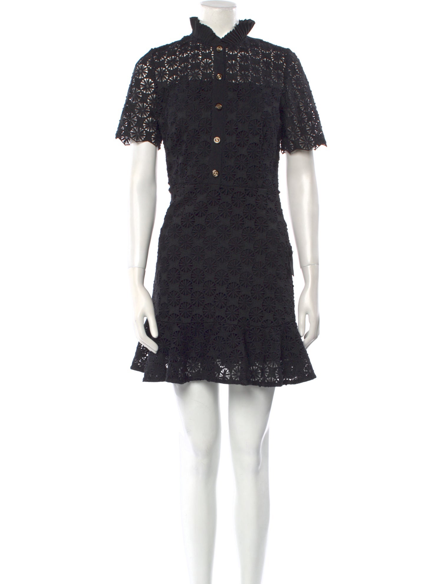 Sandro Mock Neck Mini Dress